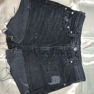 BDG(UO) Black Girlfriend High Rise Shorts